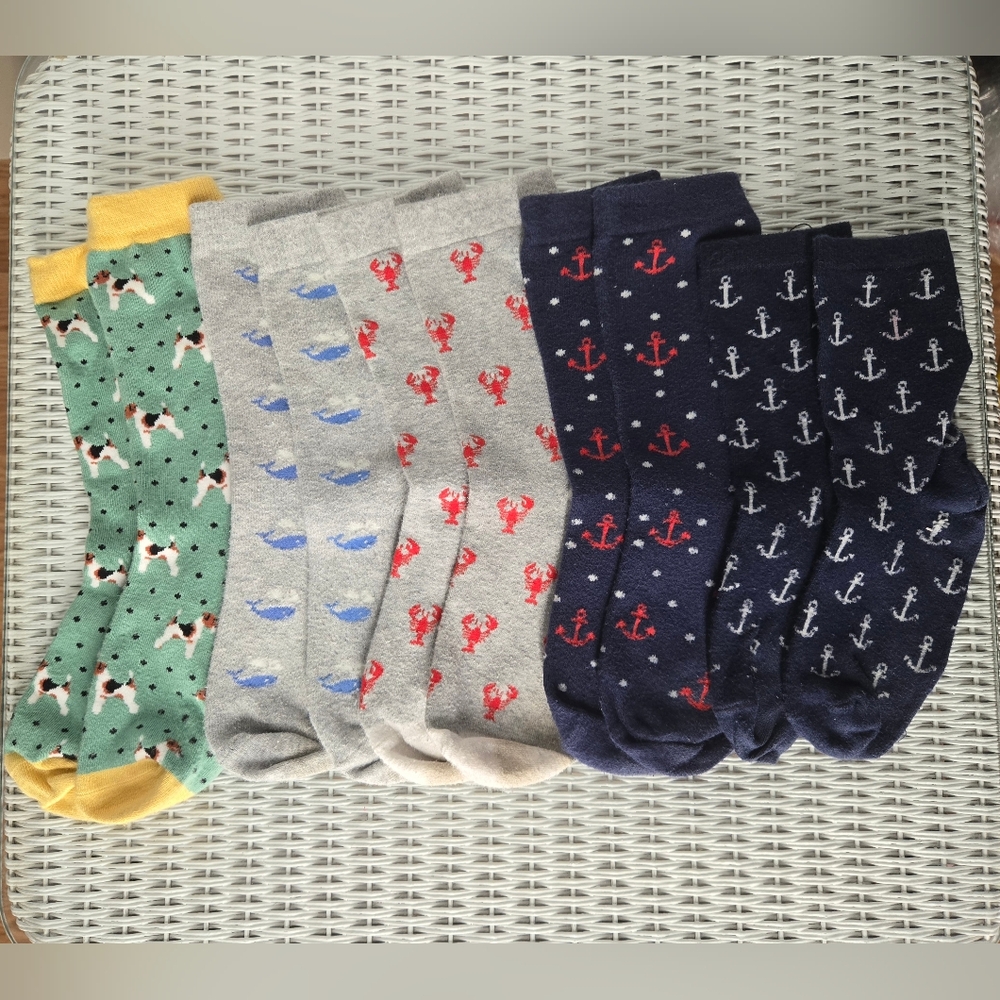 Cute Colorful Animal/Nautical Sock Bundle